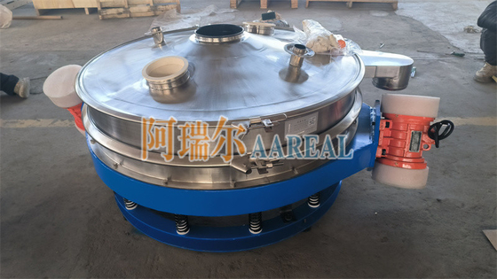 ステンレス鋼 400mm~2100mm 1~2 デッキ 低プロフィール流量 線内振動制御シート バイブロシート チョコレート粉末用 双モーター