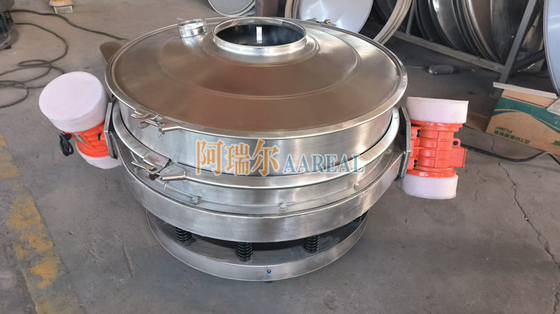 ステンレス鋼 400mm~2100mm 1~2 デッキ 低プロフィール流量 線内振動制御シート バイブロシート チョコレート粉末用 双モーター
